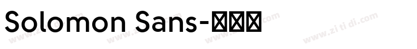 Solomon Sans字体转换
